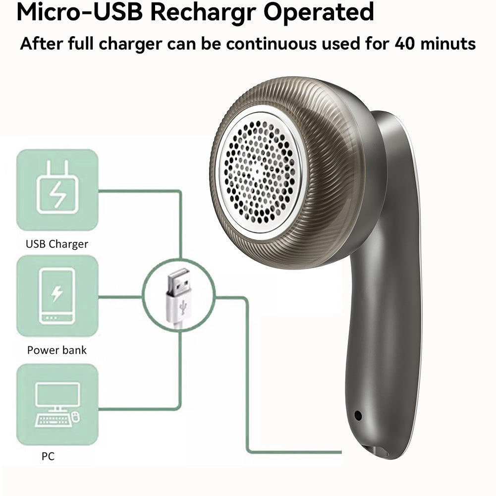 Fabric Shaver with Six Stainless Steel Blades and 90-Minute Battery All Vera Mart