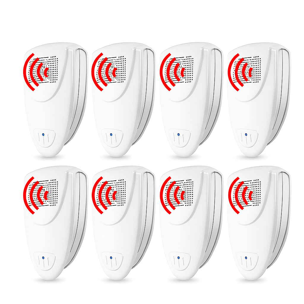 Ultrasonic Pest Repeller with 215 Square Foot Coverage and Multi-Pest Function All Vera Mart