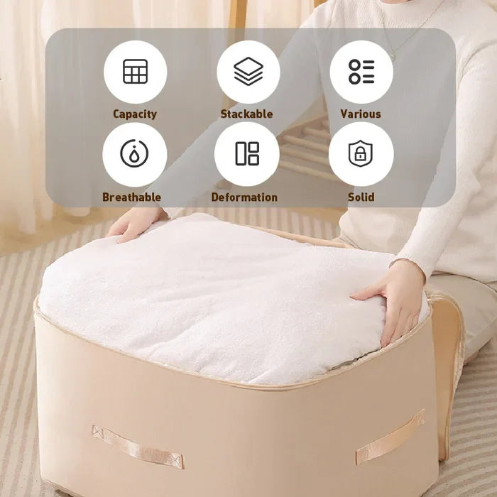Compression Storage Bag with Built-In Zipper and Reinforced Handles for Bulky Textiles All Vera Mart