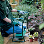 Garden Kneeler and Seat with Foam Cushion and Tool Pouch, 330 lb Capacity All Vera Mart