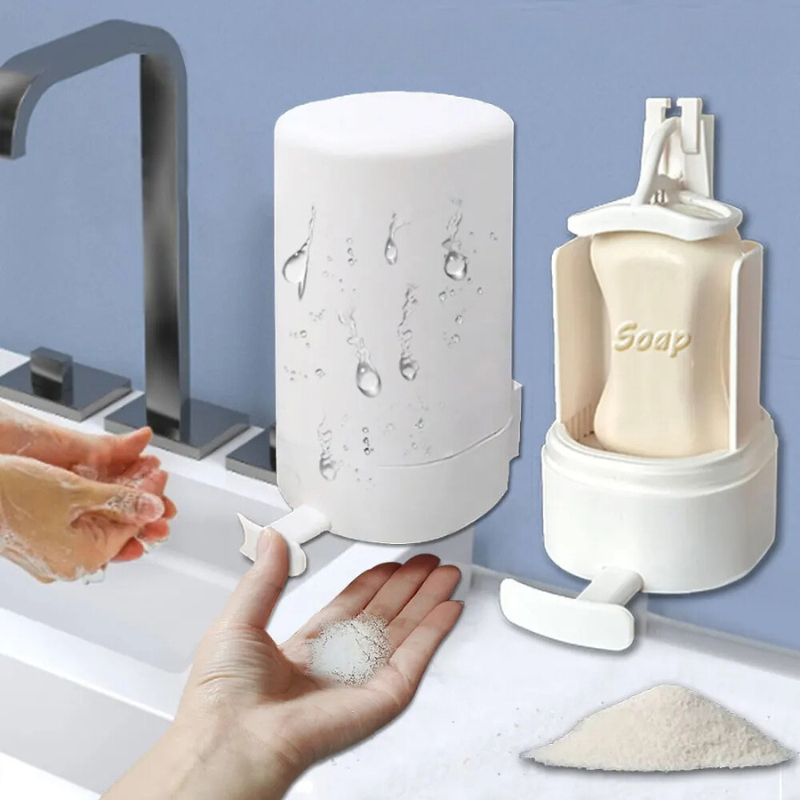 Bar Soap Grinder with Wall Mount and Adjustable Powder Dispenser All Vera Mart