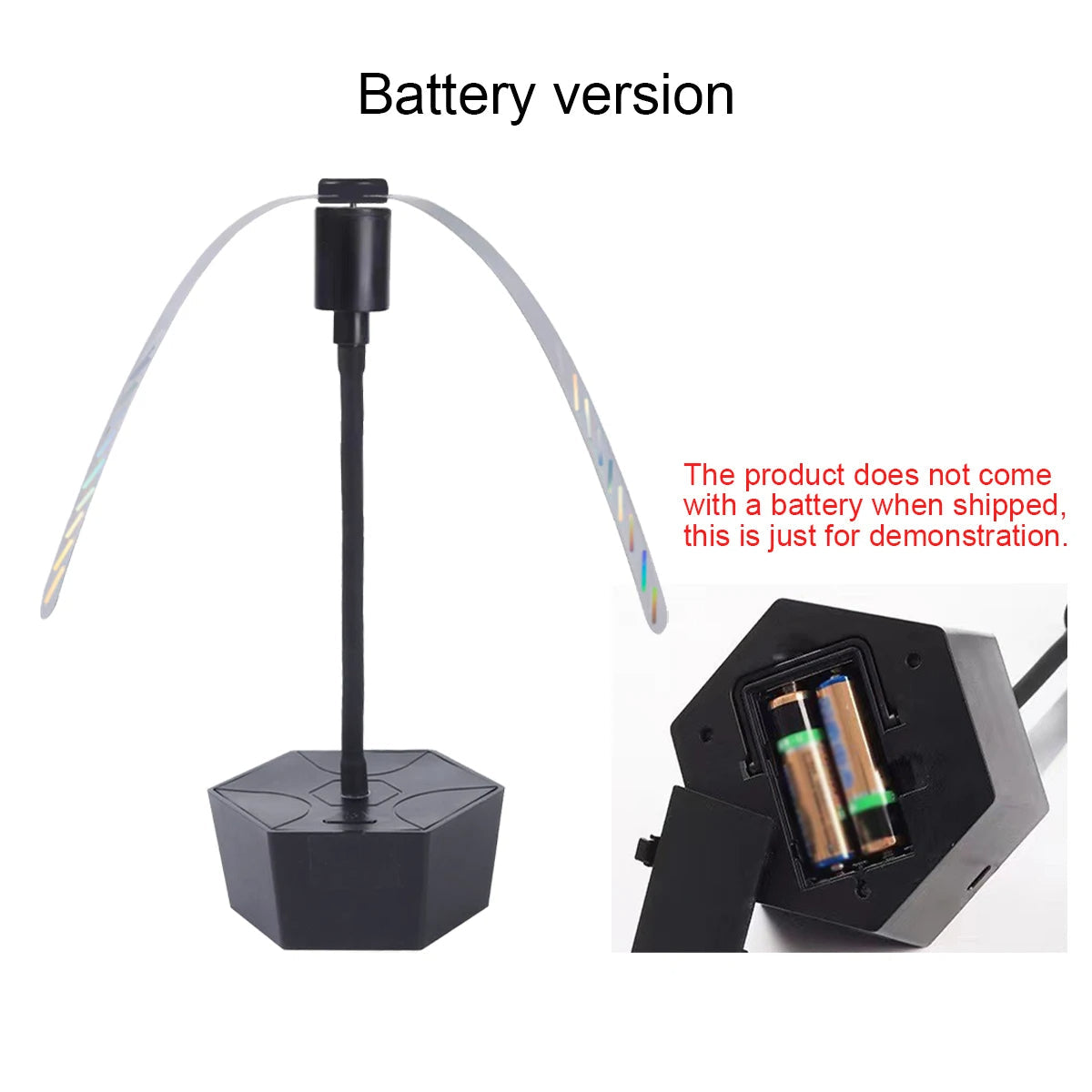 Portable Table Fan with Dual Power and Retractable Design for Fly Deterrent All Vera Mart