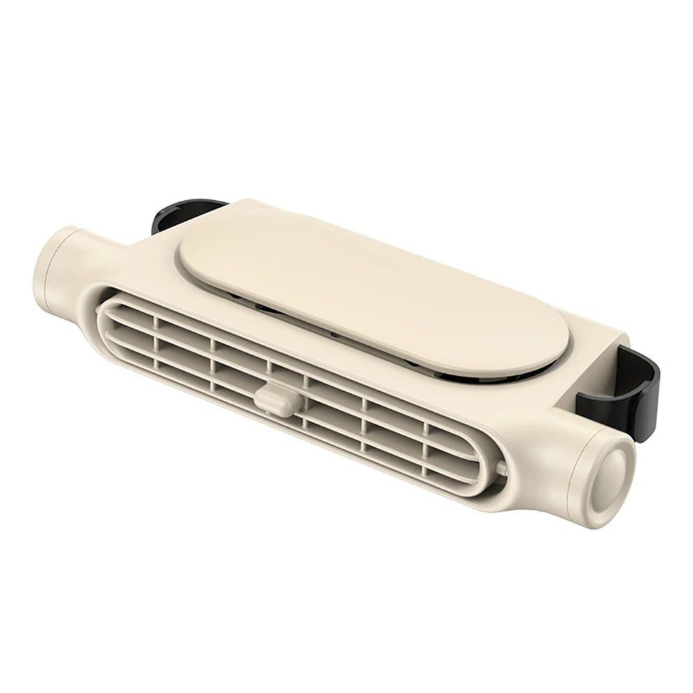 Dual Rotating Backseat Fan with Three Speed Settings and Headrest Mount All Vera Mart