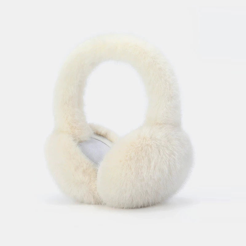 Foldable Plush Earmuffs with Detachable Fabric and Secure Fit for Winter All Vera Mart