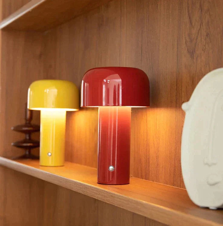 Cordless Mushroom Lamp with Rechargeable Battery and LED Light for Indoor Outdoor Use All Vera Mart