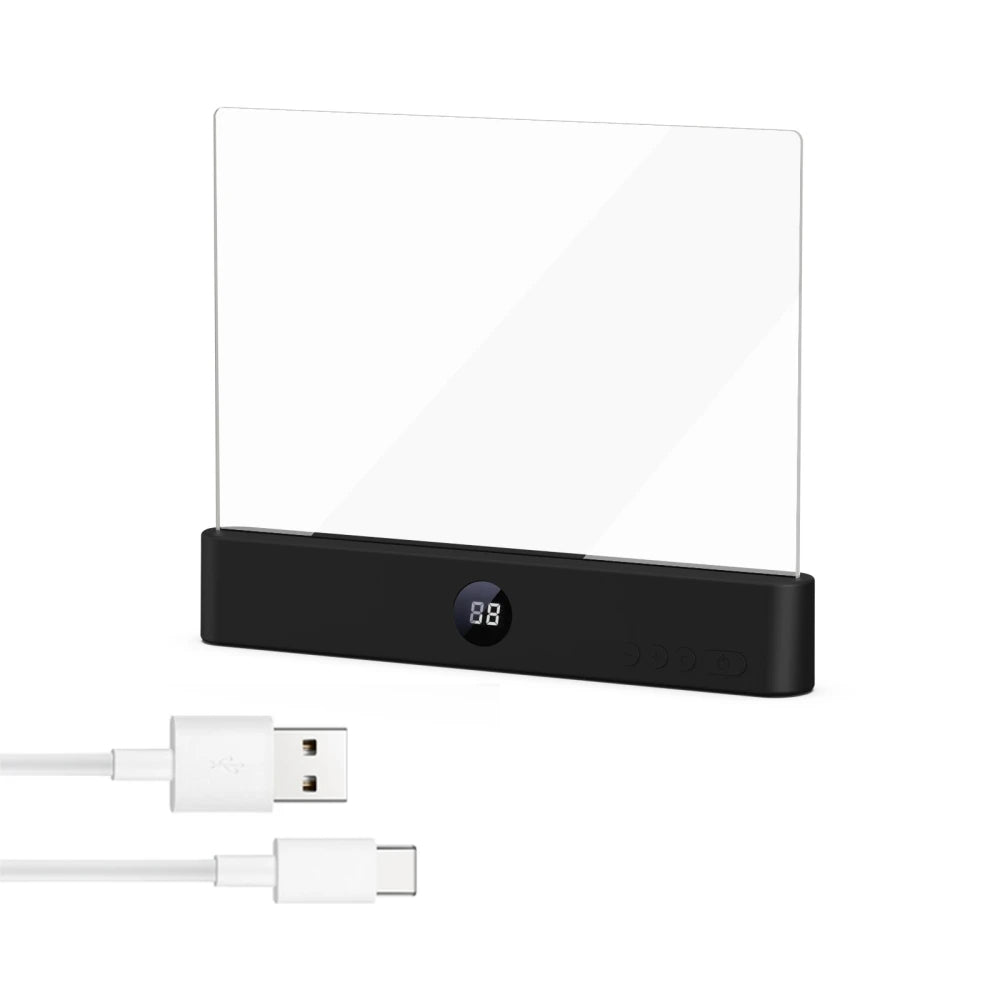 Rechargeable Flat Panel Reading Light with 3 Color Modes and Adjustable Brightness All Vera Mart