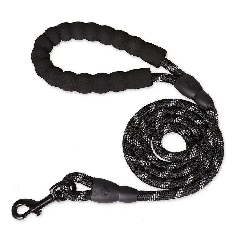 Dog Leash 4.9ft with Reflective Stitching and Double Rope Construction All Vera Mart