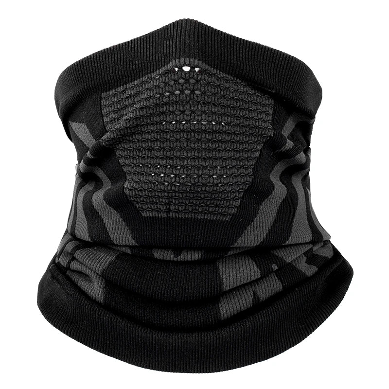 Thermal Neck Gaiter with Inverted Triangle Breathing Zone and Dual Layer All Vera Mart