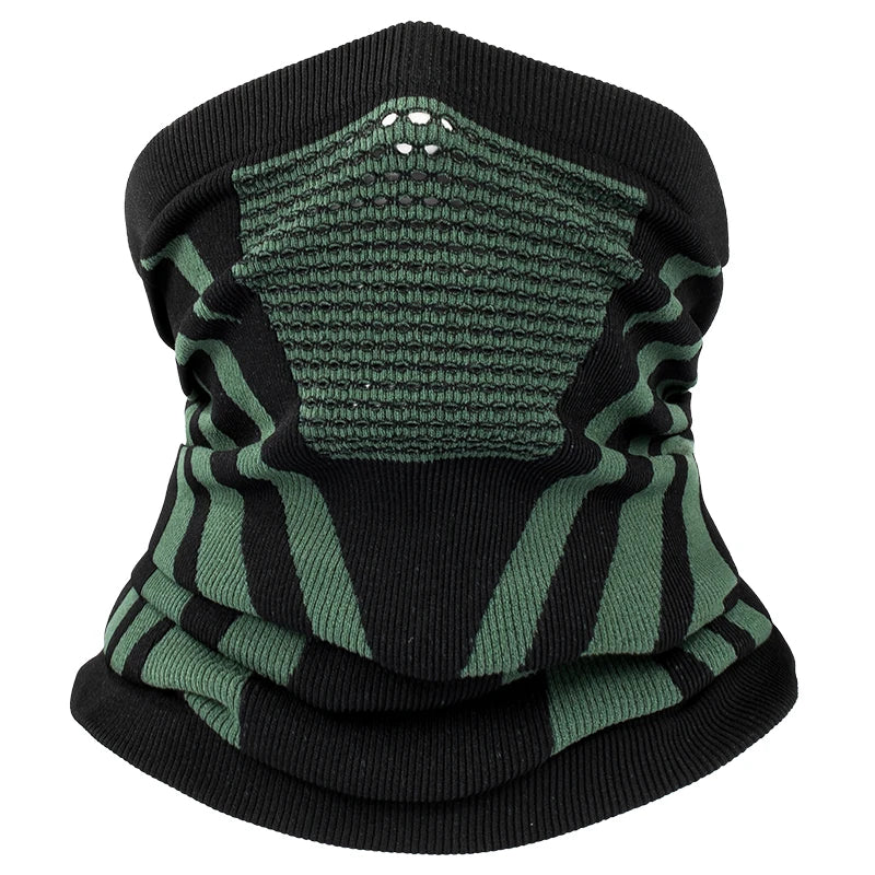 Thermal Neck Gaiter with Inverted Triangle Breathing Zone and Dual Layer All Vera Mart