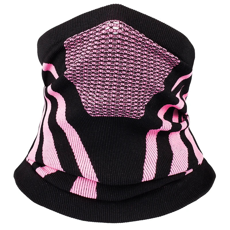 Thermal Neck Gaiter with Inverted Triangle Breathing Zone and Dual Layer All Vera Mart