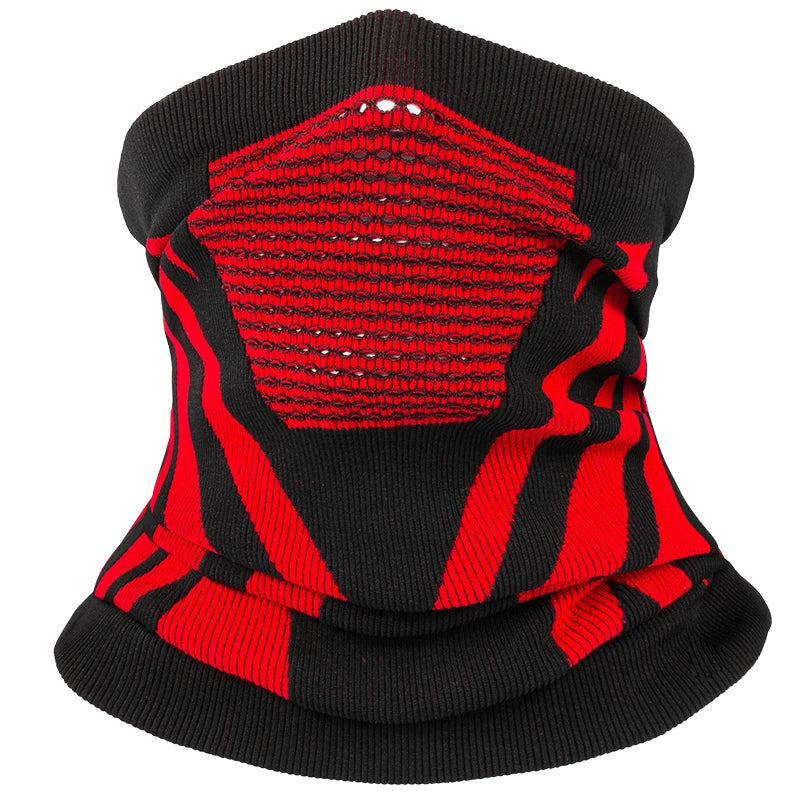 Thermal Neck Gaiter with Inverted Triangle Breathing Zone and Dual Layer All Vera Mart
