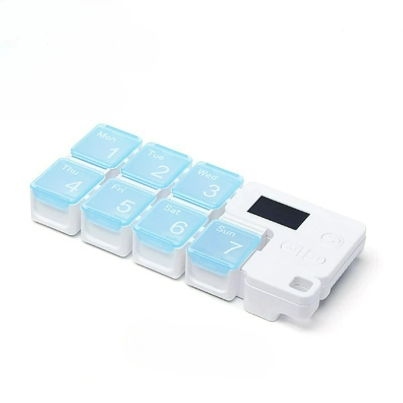 Weekly Pill Organizer with Four Daily Alarms and Memory Function All Vera Mart