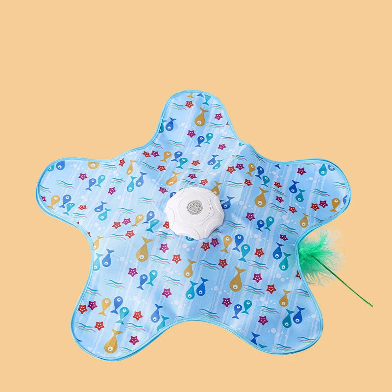 Interactive Feather Cat Toy with Three Speed Modes and Rechargeable Battery All Vera Mart
