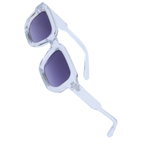 Bold Energy Rectangle UV Sunglasses  -Clear Grey - Ozerty