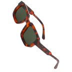 Bold Energy Rectangle UV Sunglasses  -Leopard Green - Ozerty