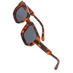 Bold Energy Rectangle UV Sunglasses  -Leopard Grey - Ozerty