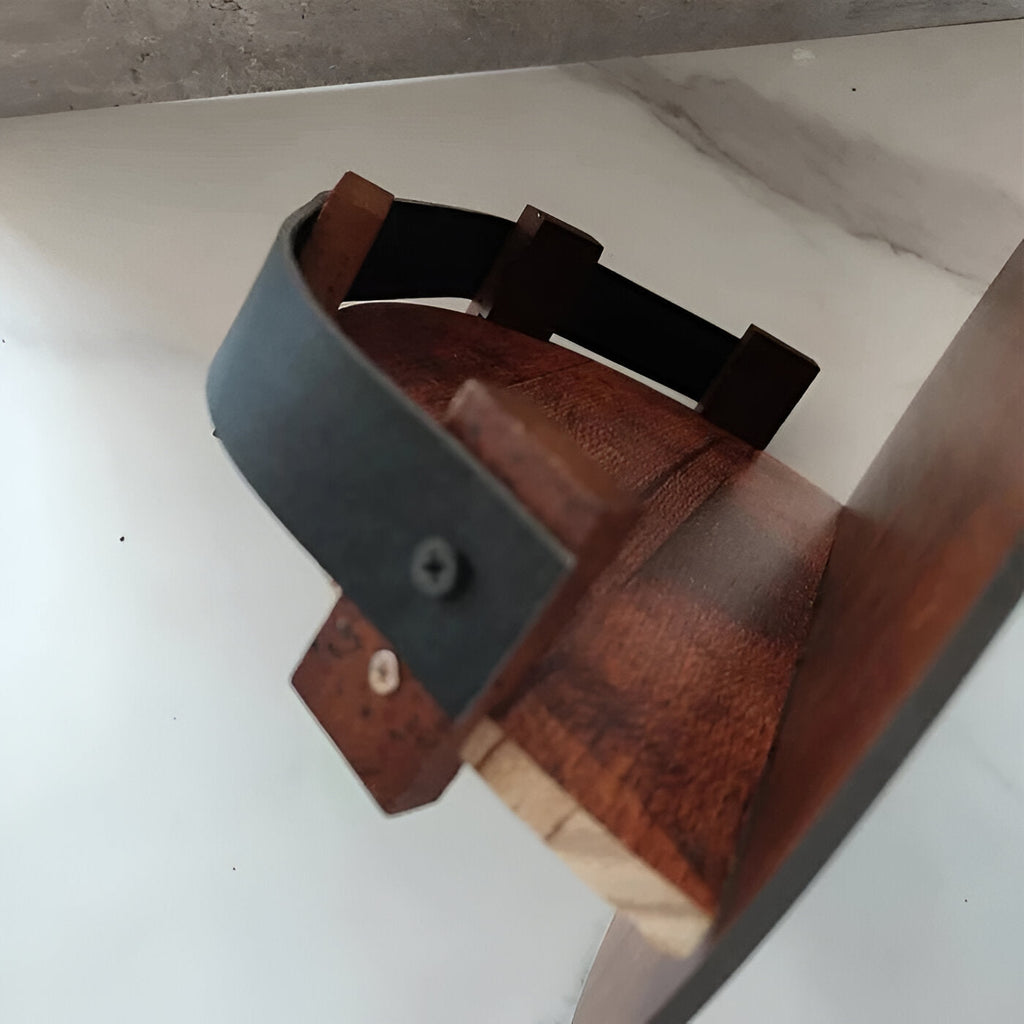 Whiskey Barrel Shelf with D-Ring Hanger and Mounting Bracket, 75 lb Capacity All Vera Mart