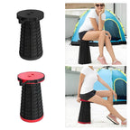 Portable Retractable Stool with Accordion Fold and Carrying Strap, 130kg Capacity All Vera Mart