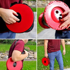 Portable Retractable Stool with Accordion Fold and Carrying Strap, 130kg Capacity All Vera Mart