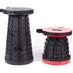 Portable Retractable Stool with Accordion Fold and Carrying Strap, 130kg Capacity All Vera Mart
