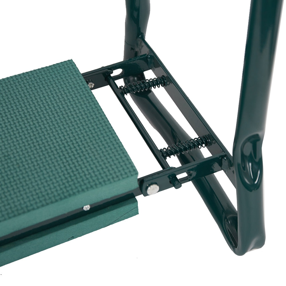 Garden Kneeler and Seat with Foam Cushion and Tool Pouch, 330 lb Capacity All Vera Mart