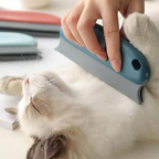 Reusable Pet Hair Remover Tool with Rubber Blade and Collection Chamber All Vera Mart