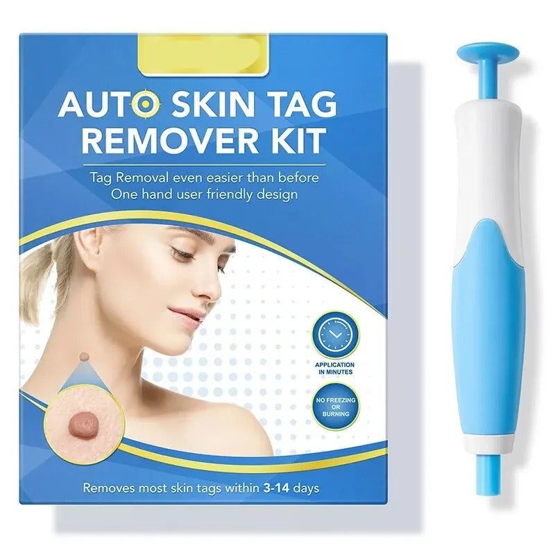 Skin Tag Removal Kit with Dual Heads and 40 Silicone Bands, Cleansing Wipes All Vera Mart