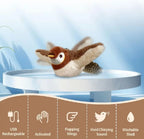 Interactive Cat Toy with Motion-Activated Chirps and Flapping Tail, USB Rechargeable All Vera Mart