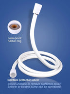 Battery Powered Camping Shower with Dual Flow Settings and 80-Inch Hose All Vera Mart