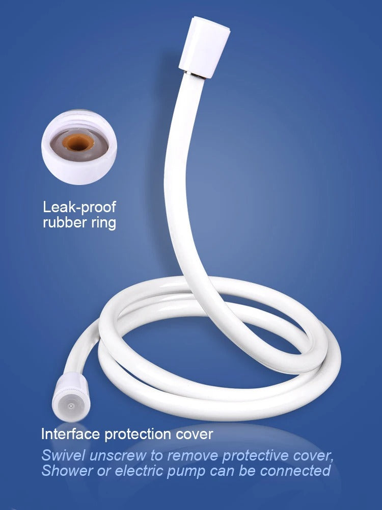 Battery Powered Camping Shower with Dual Flow Settings and 80-Inch Hose All Vera Mart