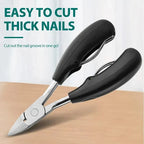 Thick Nail Clipper Set with Carbon Steel Blade and Built-in File All Vera Mart
