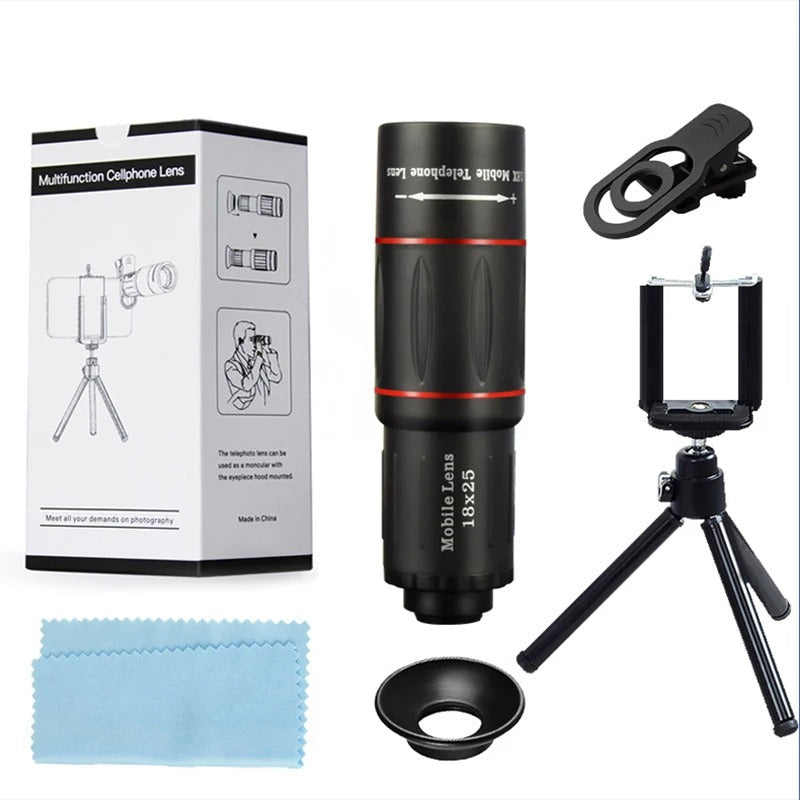 Phone Telescope Lens 18X Magnification with ED Glass and Tripod Mount All Vera Mart