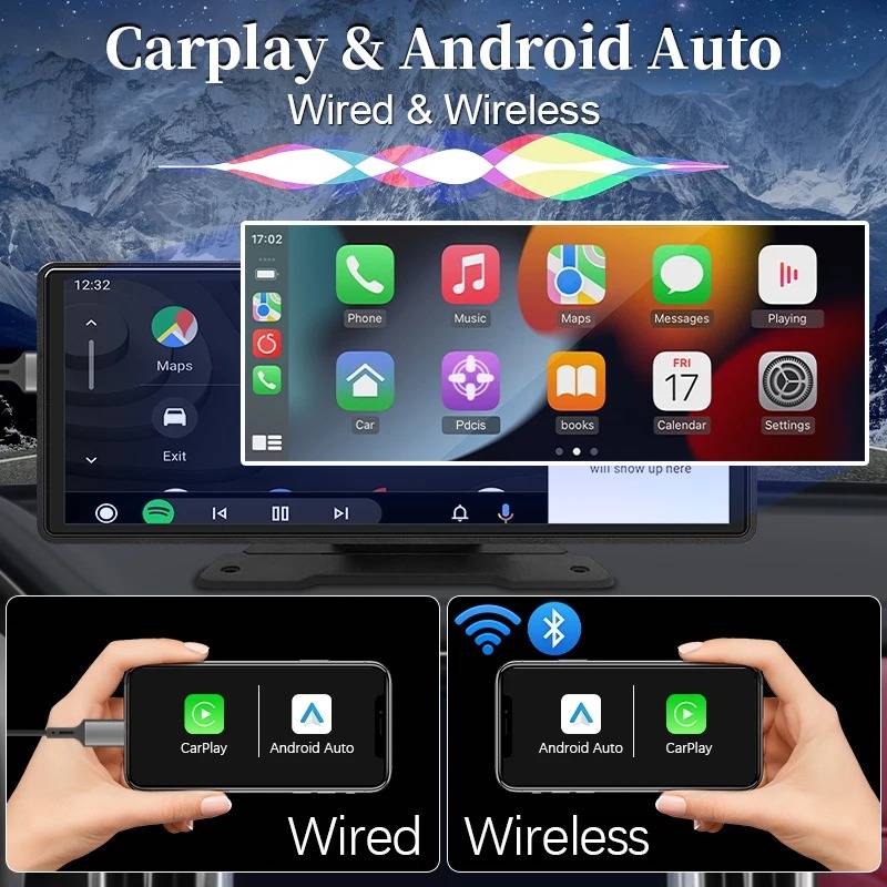 Touchscreen Car Stereo with Voice Control and Backup Camera, 10.26 inch Display All Vera Mart