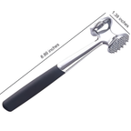 Dual-Surface Meat Tenderizer with 34 Raised Points and Textured Grip All Vera Mart