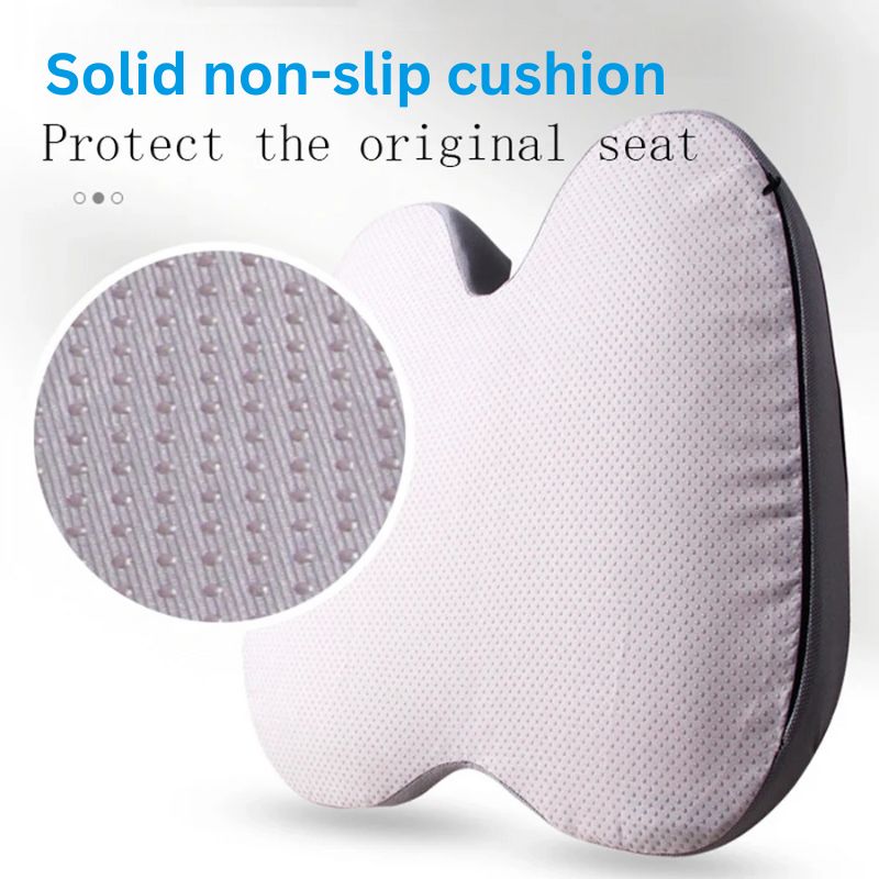 Memory Foam Seat Cushion with U-Shaped Tailbone Support and Adjustable Strap All Vera Mart
