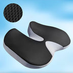 Memory Foam Seat Cushion with U-Shaped Tailbone Support and Adjustable Strap All Vera Mart