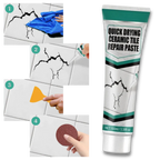 Ceramic Tile Repair Paste with Scraper Tool and Sandpaper, Waterproof Formula All Vera Mart
