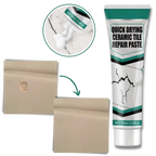 Ceramic Tile Repair Paste with Scraper Tool and Sandpaper, Waterproof Formula All Vera Mart