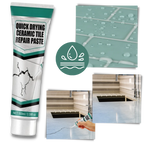 Ceramic Tile Repair Paste with Scraper Tool and Sandpaper, Waterproof Formula All Vera Mart