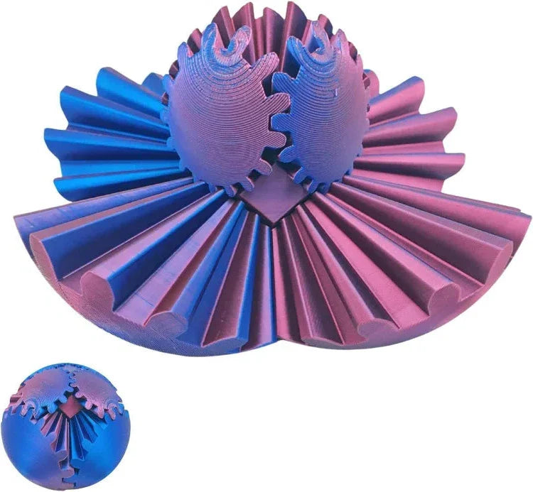 Rotating Fidget Gear Ball with Interlocking Gears and Smooth Motion All Vera Mart