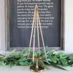 25" Gold Tree Pillar Holder - Interior Delights