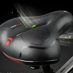 Shock Absorbing Bike Saddle with Elastic Foam Cushioning and Center Ventilation All Vera Mart