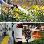 Expandable Garden Hose with 8-Pattern Spray Nozzle and Kink Resistant Design All Vera Mart
