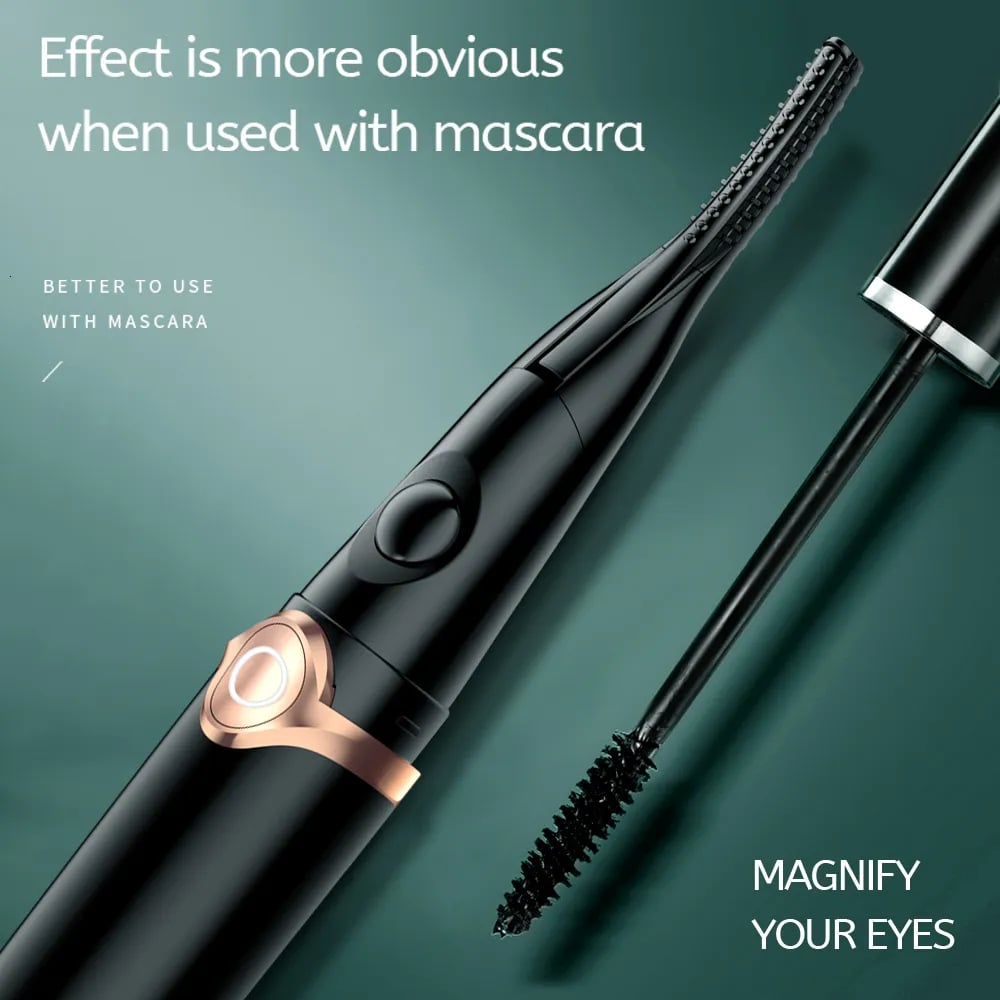 Heated Eyelash Curler with Three Temperature Settings and Curved Comb Design All Vera Mart