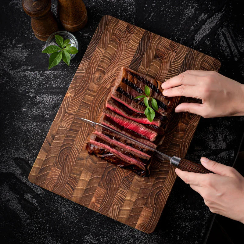 End Grain Cutting Board with Self Healing Surface and Knife Protection All Vera Mart