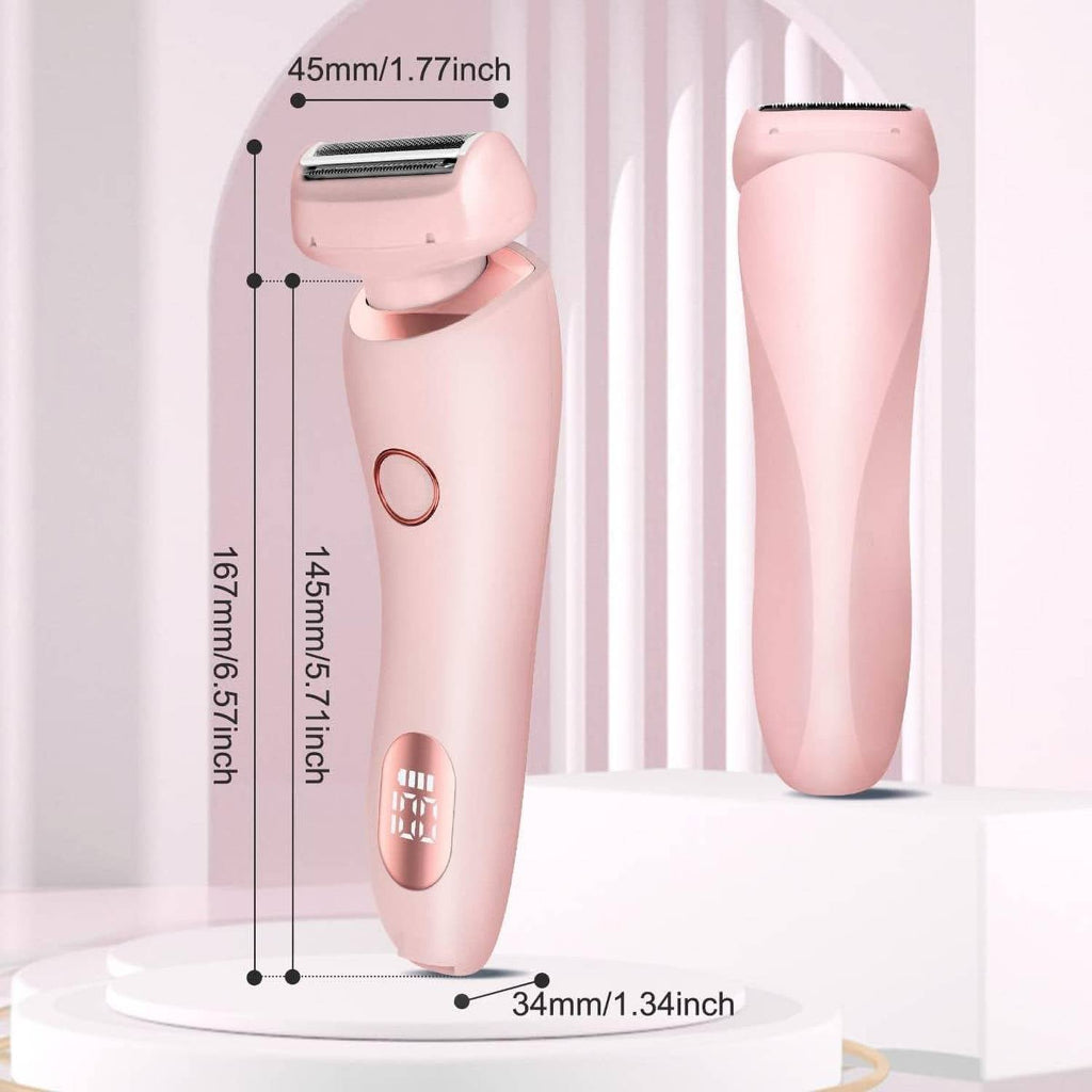 Cordless Electric Shaver with Dual Blade Heads and Waterproof Design, 120-Minute Runtime All Vera Mart