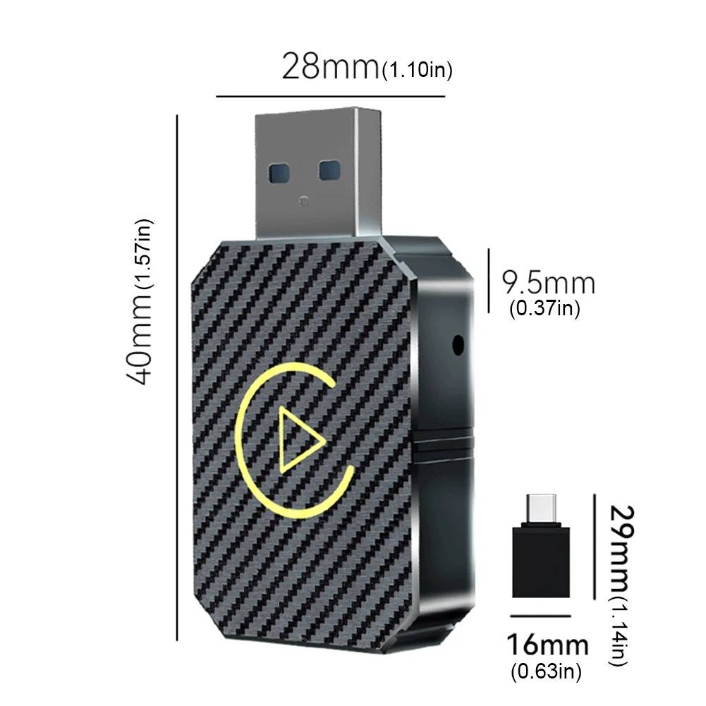 CarPlay Wireless Adapter with Dual Band Technology and Auto Reconnect All Vera Mart