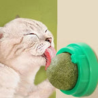 Spinning Catnip Ball with Adhesive Backing and Mint, 4-Pack Set All Vera Mart