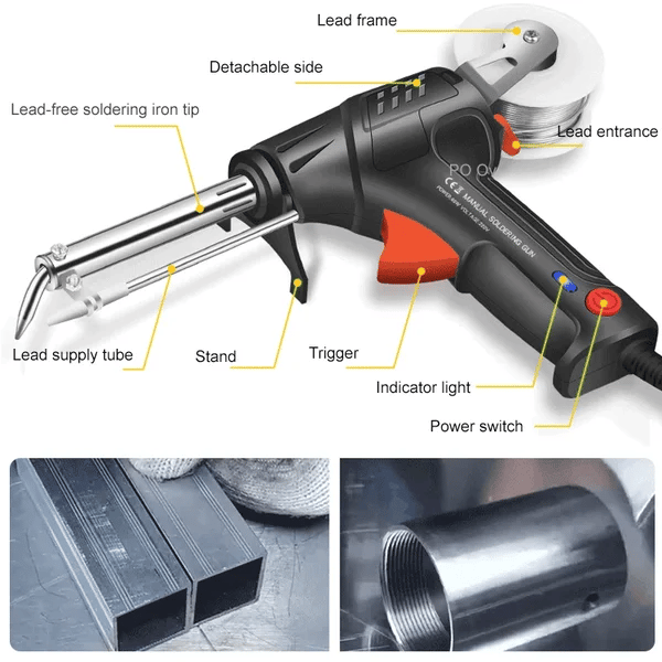 Dual Mode Welding and Cutting Tool with Ceramic Core Heating, Ergonomic Handle All Vera Mart