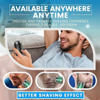 Portable Electric Razor with Stainless Steel Foil and Fast Charging, IPX7 Waterproof All Vera Mart